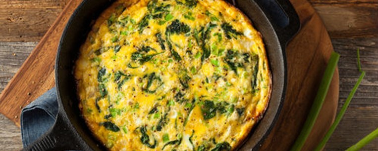 Φριτάτα (frittata) με σπανάκι