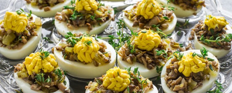 Deviled eggs με αντζούγια