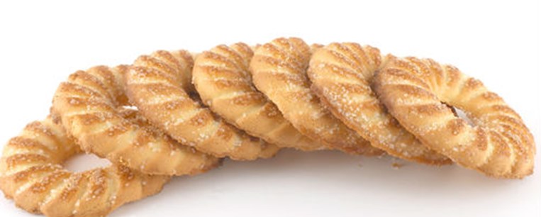 Κουλουράκια λεμονιού πασπαλισμένα με ζάχαρη