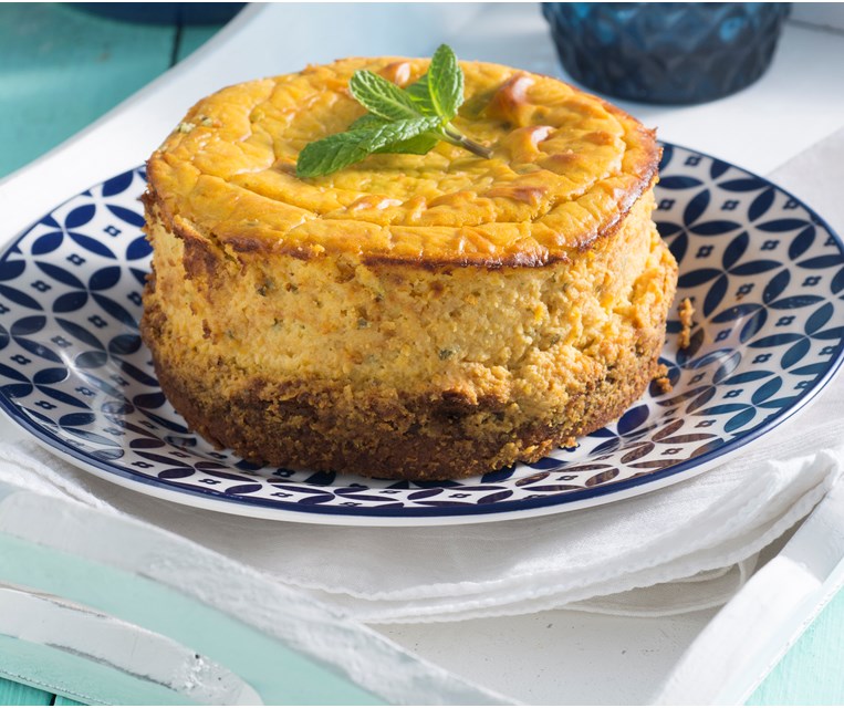 CHEESECAKE ΜΕ ΚΟΛΟΚΥΘΑ ΣΤΟ ΦΟΥΡΝΟ