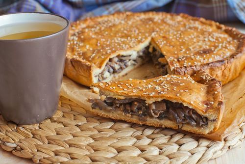 Μανιταρόπιτα με πράσα