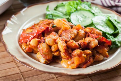 Φασόλια γίγαντες στον φούρνο